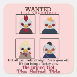 Cuadrada pegatina Campeón de Trotes Ganado 2024