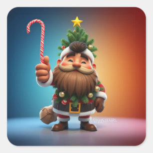 Cuadrada Pegatina clásico