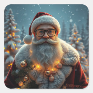 Cuadrada Pegatina clásico