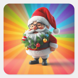 Cuadrada Pegatina clásico