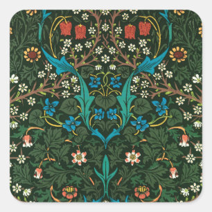 CUADRADA PEGATINA CON DISEÑO "TULIPS" DE WILLIAM MORRIS