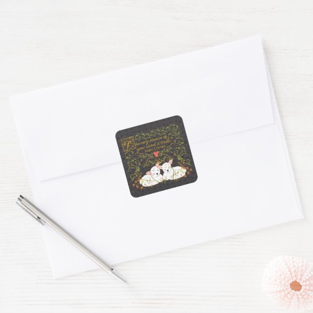 Cuadrada Pegatina con Salmo 119:160 (Sobre)