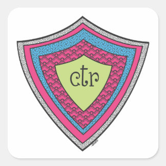 Cuadrada Pegatina CTR