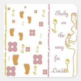 Cuadrada Pegatina cuadrado