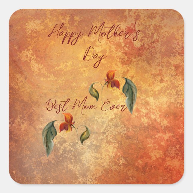 Cuadrada Pegatina cuadrado (Anverso)