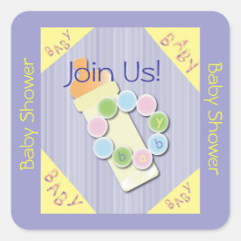 Cuadrada Pegatina cuadrado