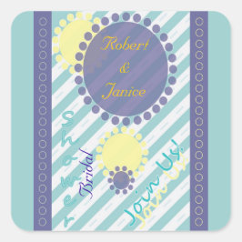 Cuadrada Pegatina cuadrado