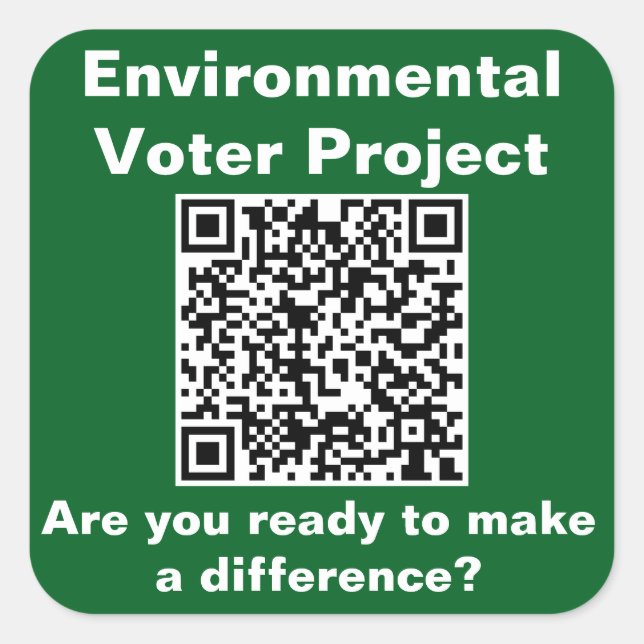 Cuadrada Pegatina cuadrado de 3 pulgadas; seis en una hoja (Anverso)