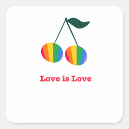 Cuadrada Pegatina cuadrado de camisetas de orgullo