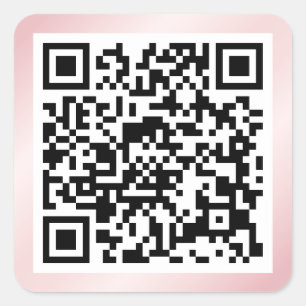 Cuadrada Pegatina cuadrado de código QR