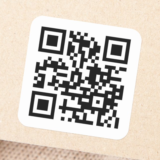 Cuadrada Pegatina cuadrado de código QR (Subido por el creador)