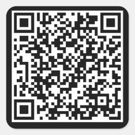 Cuadrada Pegatina cuadrado de código QR