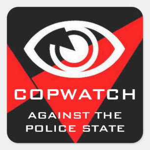 Cuadrada pegatina cuadrado de copwatch