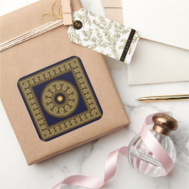 Cuadrada Pegatina cuadrado de decoración lustrosa oriental