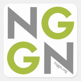 Cuadrada Pegatina cuadrado de NextGen Genealogy Network 3"x