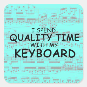 Cuadrada Pegatina cuadrado de teclado de tiempo de calidad