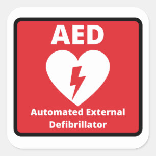 Cuadrada Pegatina cuadrado del kit de emergencia