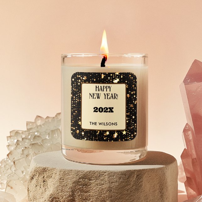 Cuadrada Pegatina cuadrado | Seis festivos 3 en Año Nuevo F (Subido por el creador)