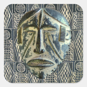 Cuadrada Pegatina de África Occidental