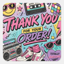 Pegatina de ambiente de los 80