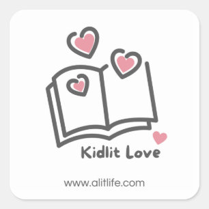 Cuadrada Pegatina de amor de KidLit