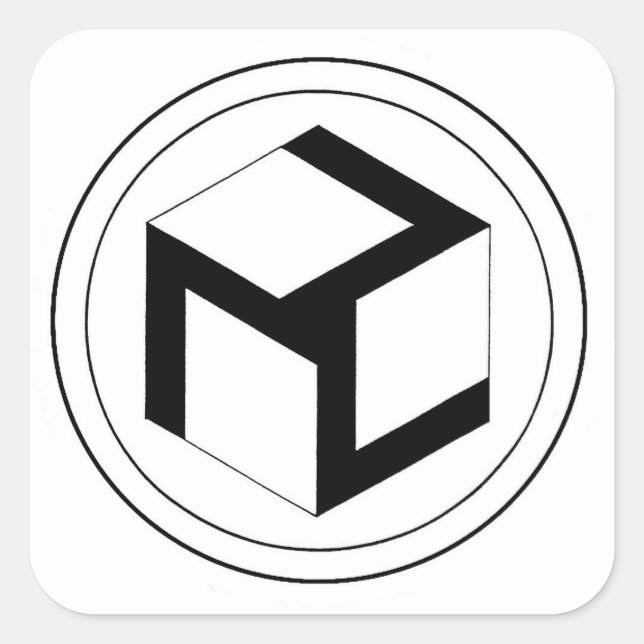 Cuadrada Pegatina de Antahkarana (Anverso)