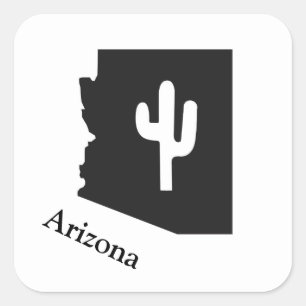 Cuadrada Pegatina de Arizona