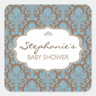 Cuadrada Pegatina de Baby Shower
