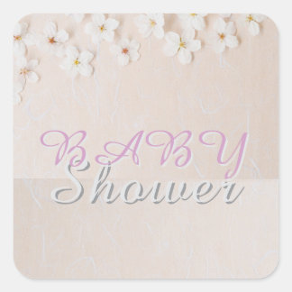 Cuadrada Pegatina de baby shower