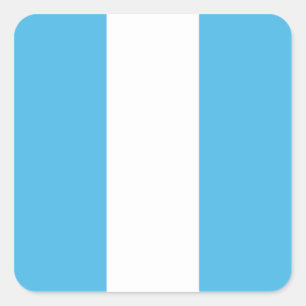 Cuadrada Pegatina de bandera de Guatemala