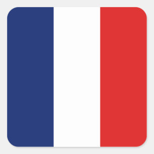 Cuadrada Pegatina de bandera guyane