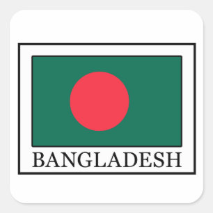 Cuadrada Pegatina de Bangladesh