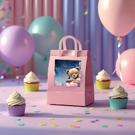 Cuadrada Pegatina de bebé niño Twinkle Star 