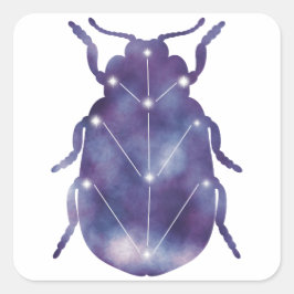 Cuadrada Pegatina de Beetle Constellation