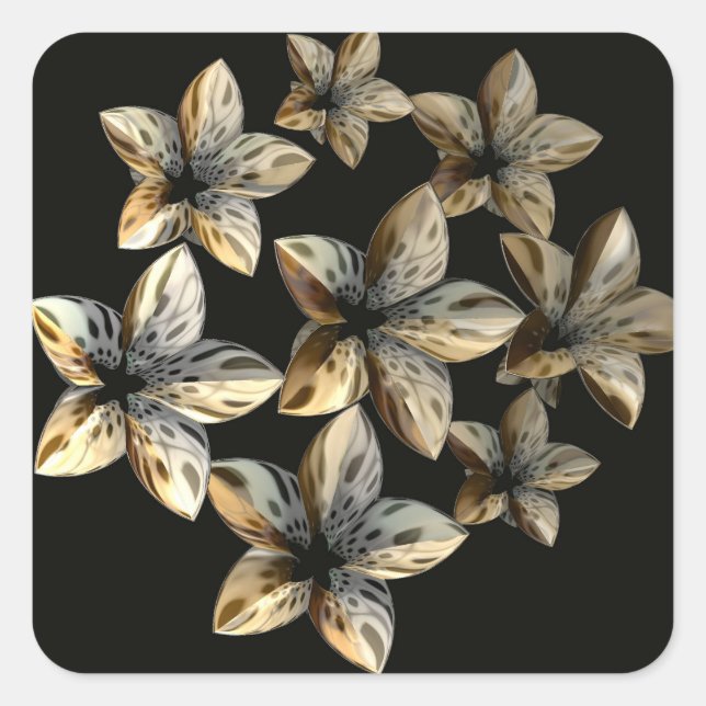 Cuadrada Pegatina de belleza antinatural (Anverso)