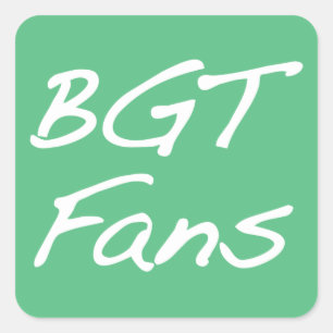 Cuadrada Pegatina de BGTFans