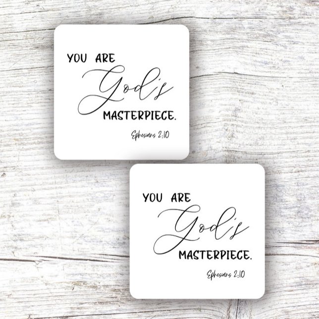 Cuadrada Pegatina de Biblia contra Plaza (Subido por el creador)