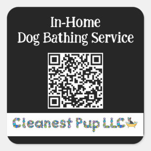 Cuadrada PEGATINA de blk CPup