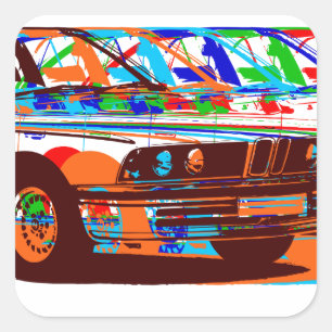 Cuadrada Pegatina de BMW E30