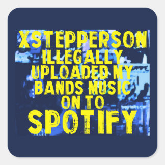 Cuadrada Pegatina de cargador de Spotify
