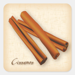 Cuadrada Pegatina de Cinnamon Spice Square