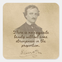 Pegatina de citas de Edgar Allan Poe - Belleza exq