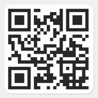 Cuadrada Pegatina de código QR