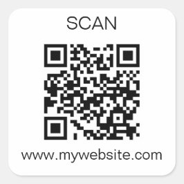Cuadrada Pegatina de código QR