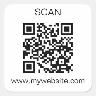 Cuadrada Pegatina de código QR
