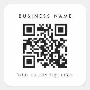 Cuadrada Pegatina de código QR cuadrado