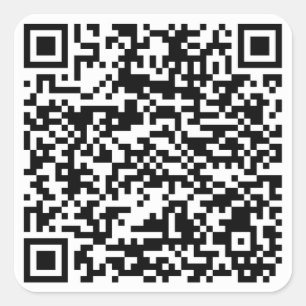 Cuadrada Pegatina de código qr de árbol de vínculos