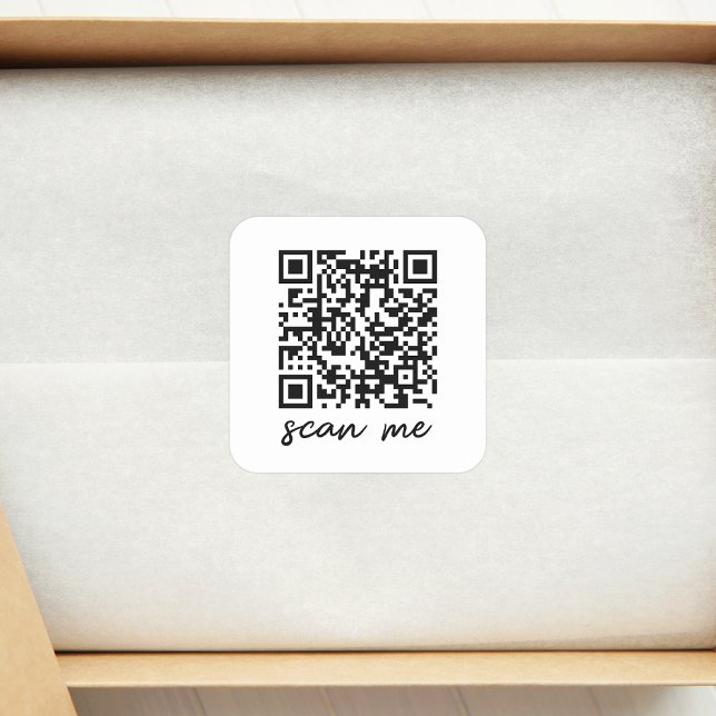 Cuadrada Pegatina de código QR personalizada (Subido por el creador)