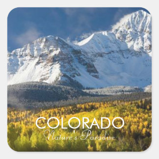 Cuadrada Pegatina de Colorado