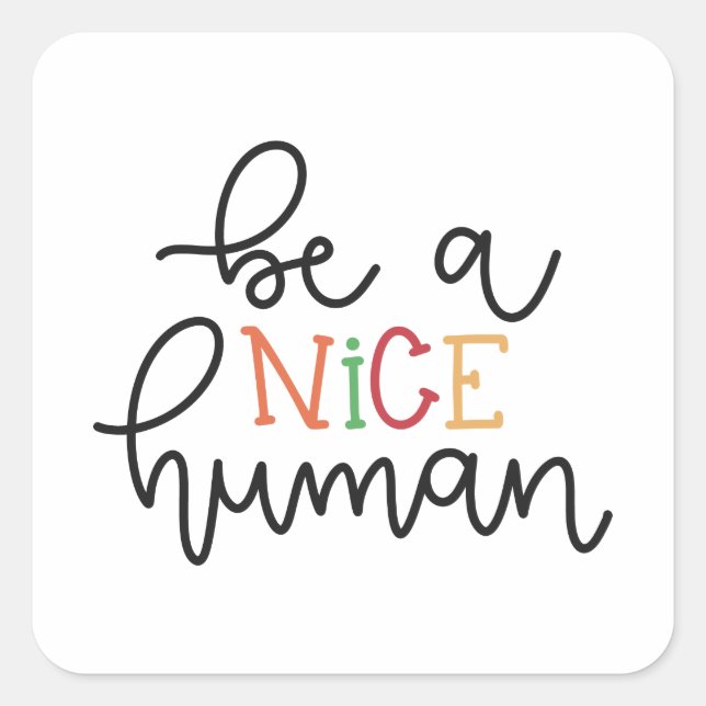 Cuadrada pegatina de comillas (Anverso)